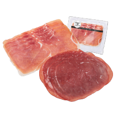 Runderrookvlees of Serrano ham